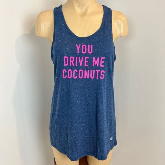 Unbranded Women's Small You Drive Me Coconuts Sleeveless Tank Top Athleisure - Picture 1 of 10